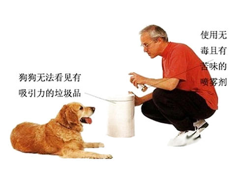 可噴有刺激性氣味的氣體，或是無氣味但有苦味的液體