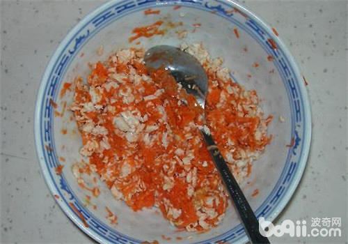 貓咪胡蘿卜雞肉拌飯