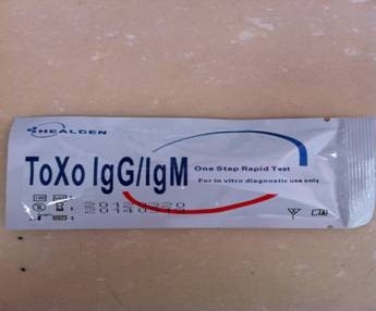 這是貓咪的弓形體檢測板，需要抽血檢查，請到專業的醫院進行檢查。